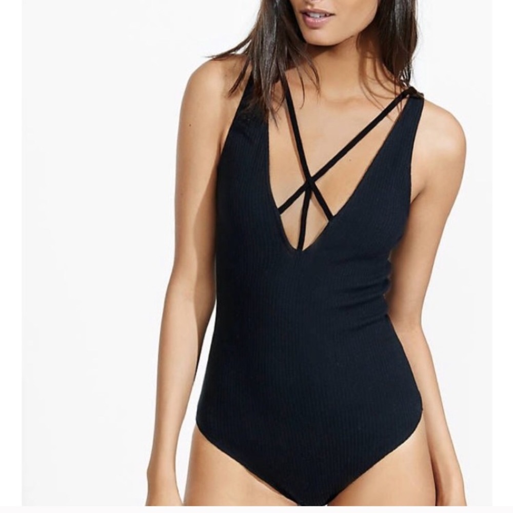 Express Body Suit small petite. Black.
